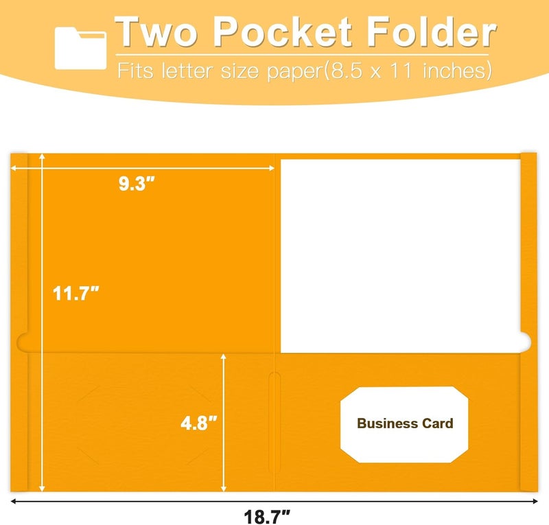 LAYZZ Folders with Pockets, 30 Pack Paper Pocket Folders, 2 Pocket File folders Fits Letter Size Paper, for School Office and Home, Assorted 6 Colors - Image 2